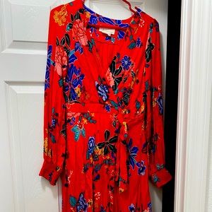 Midi red dress from Anthropologie. Not used